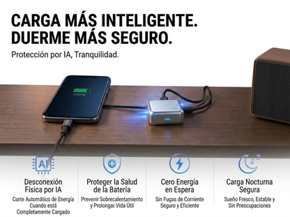 Adaptador Inteligente con Corte Automático 140W